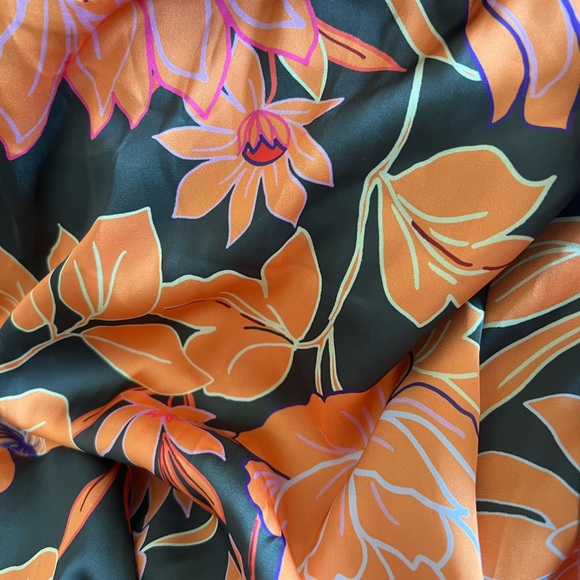 New Calvin Tran Floral Wrap Dress - Picture 3 of 4